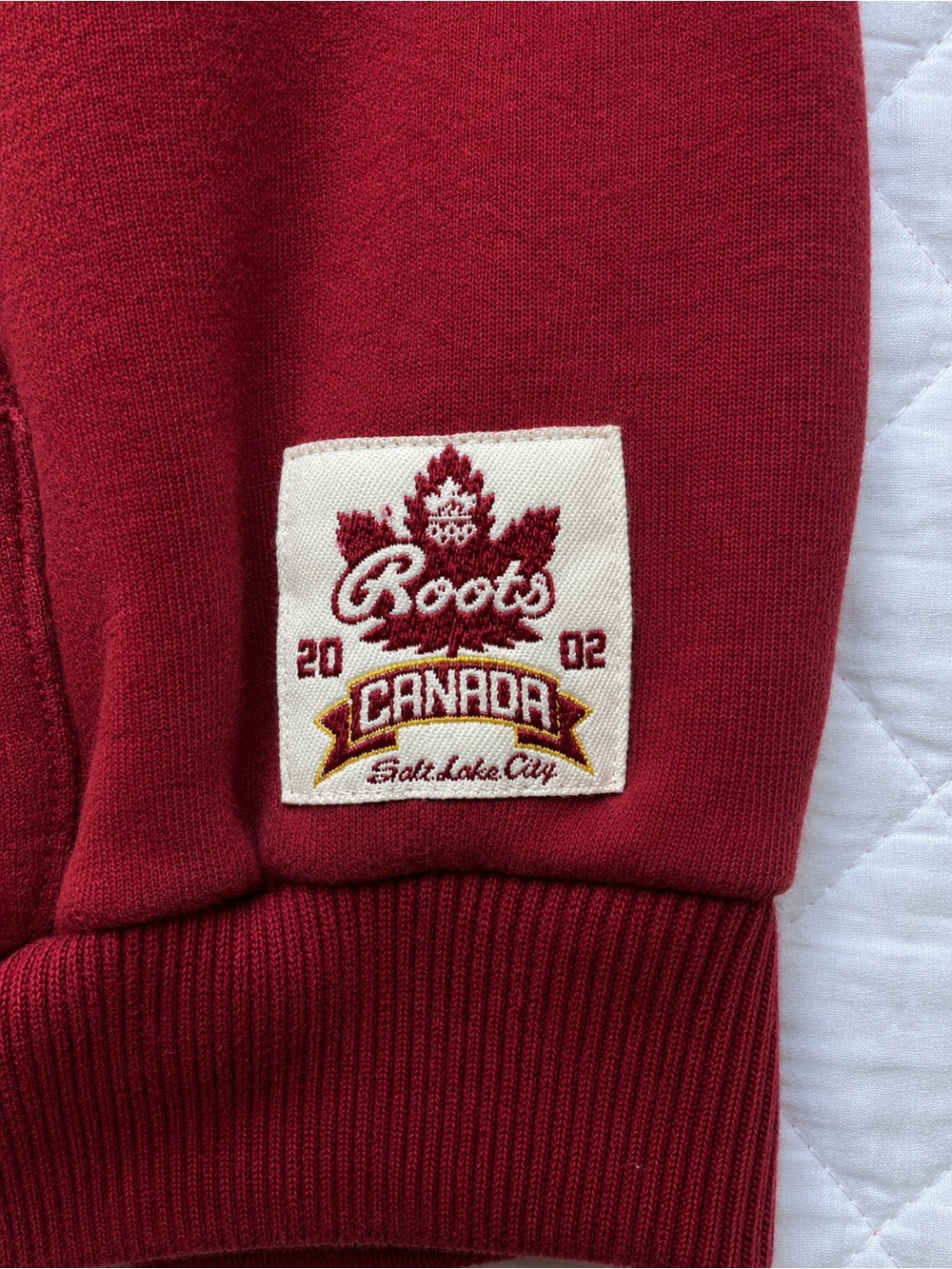 Vintage Roots 2002 Olympics Team Canada Full Zip Jacket XXL Burgundy - Picture 6 of 6